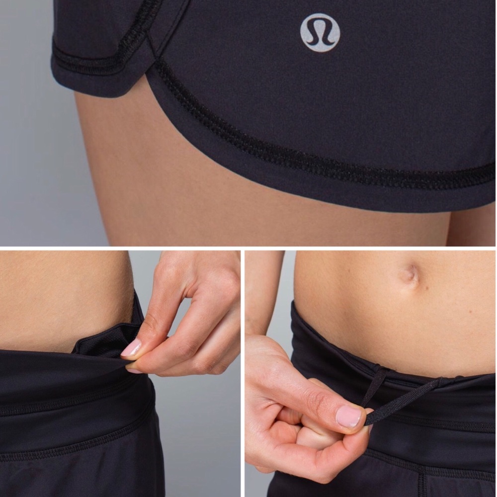 SOLD Lululemon Black Groovy Run Short Size 4 - Picture 2 of 4
